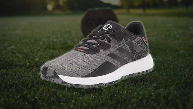 The Adidas S2G Spikeless 23 Golf Shoes in Gray Four are on sale right now at Amazon